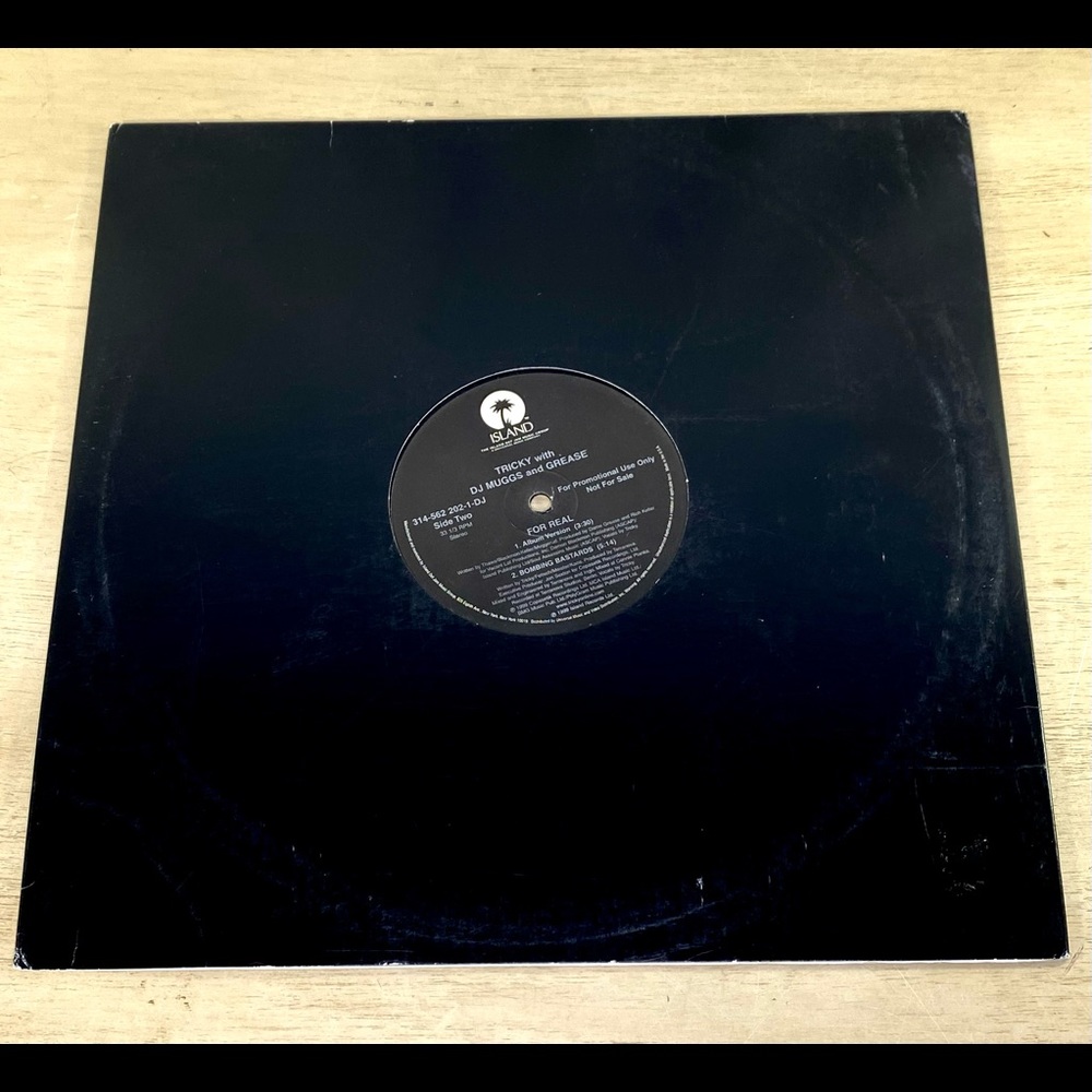 Tricky With DJ Muggs and Grease For Real Vinyl 12" Promo 314-562-202-1-DJ 1999